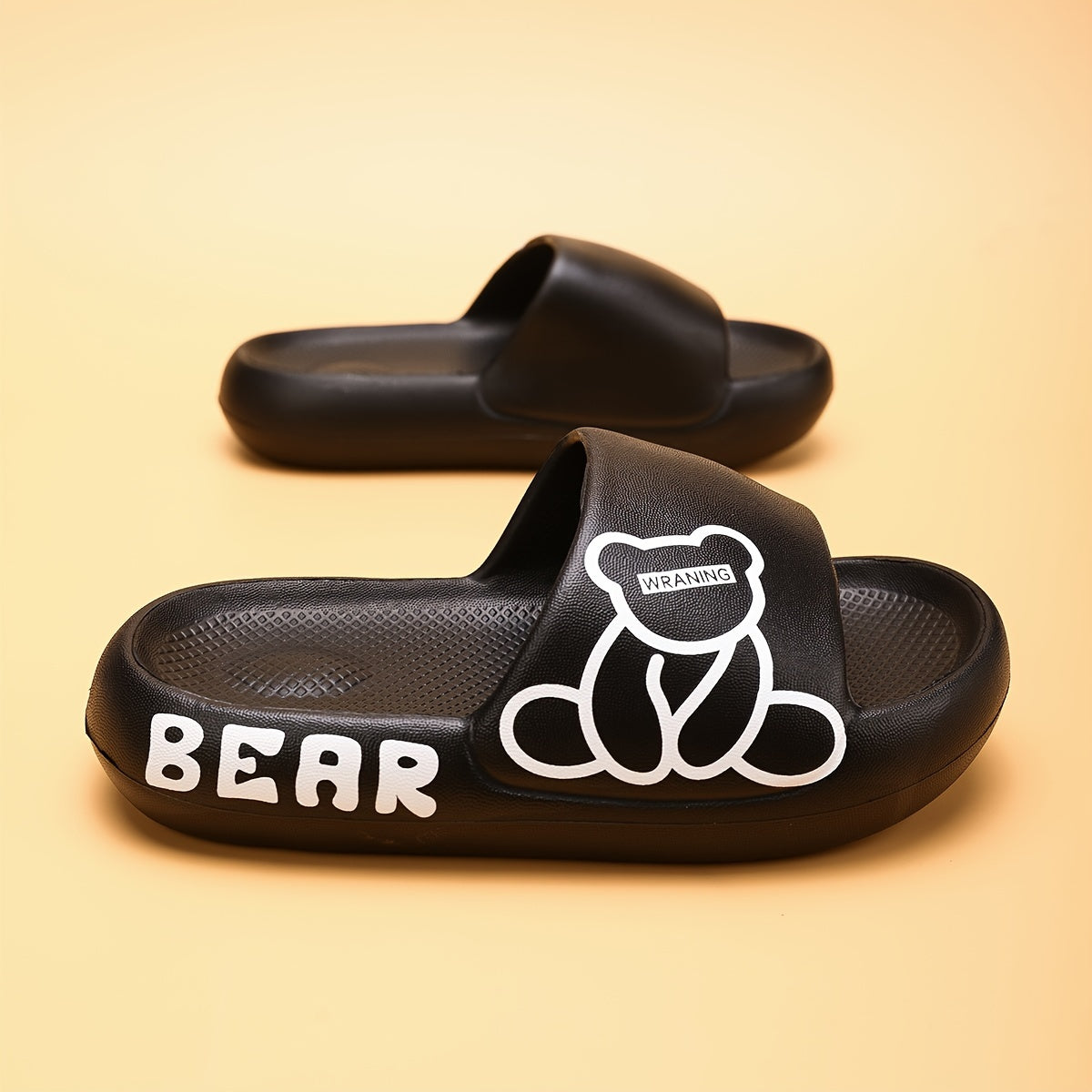 Sandalias antideslizantes de EVA con dibujos de osos para niños, ideales para la playa y el baño, para niños y niñas