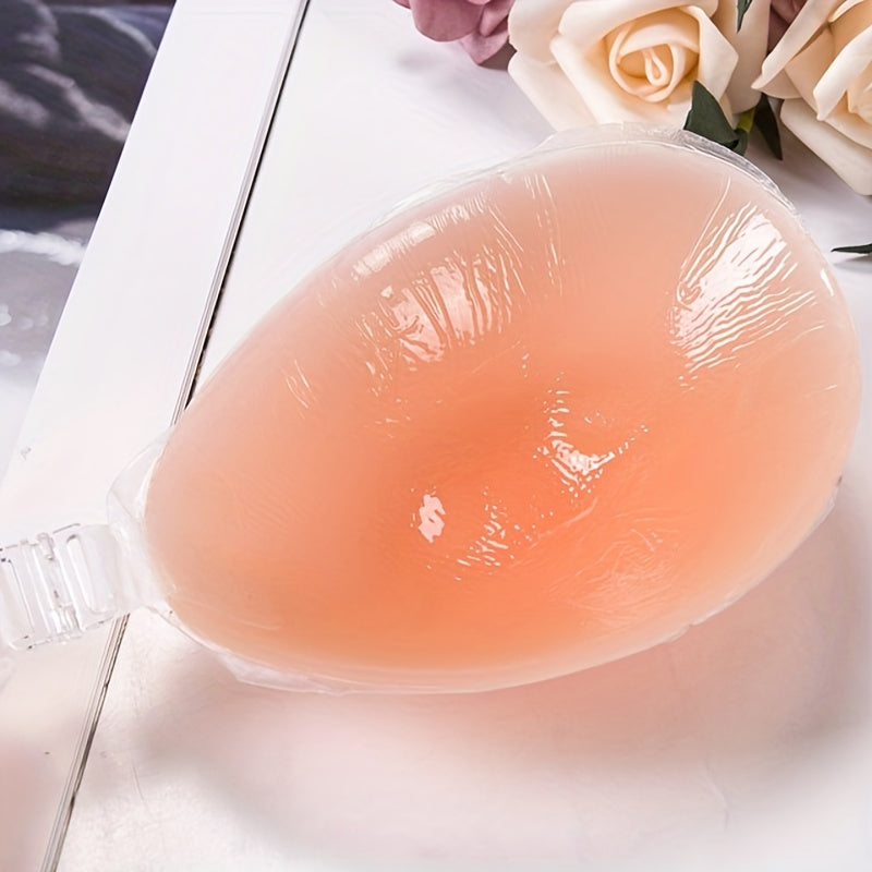 Seamless Strapless Push-Up Silicone Bra for Women Invisible Stick-On Lift Bra