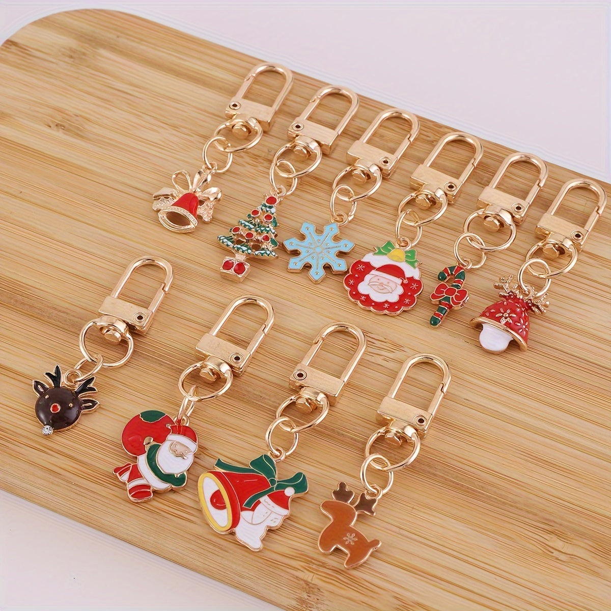 10 ta Rojdestvo Qaytish Yog'i Qotishma Kalitlar, Ayollar uchun Qiziqarli va Zamonaviy Zargarlik, Ajoyib Bayram Partiyasi Bezak Sovg'asi