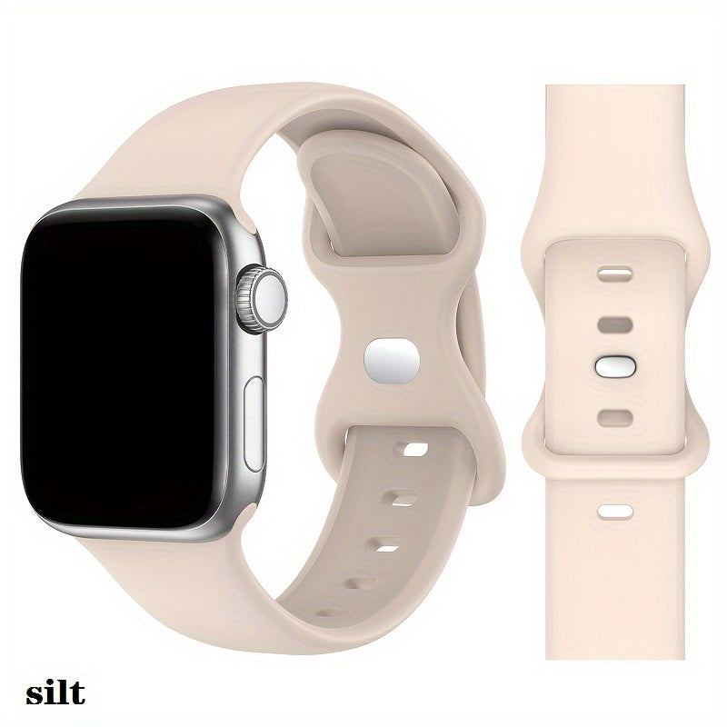 Silicone Sports Watch Strap for Men Women Compatible with Apple Watch Series 2 3 4 5 6 7 8 Ultra SE 38mm 40mm 41mm 42mm 44mm 45mm 49mm