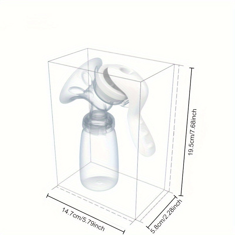 Extractor manual de leche para nuevas madres con succión potente y recolector de leche