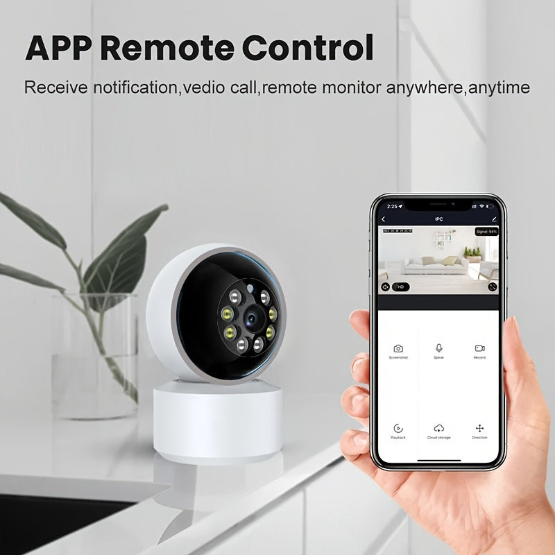 Smart Home Security Camera 2.4GHz WiFi Motion Detection Two-Way Audio USB Power