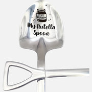 Stainless Steel Nutella-Themed Spoon for Coffee Tea Dessert Gift