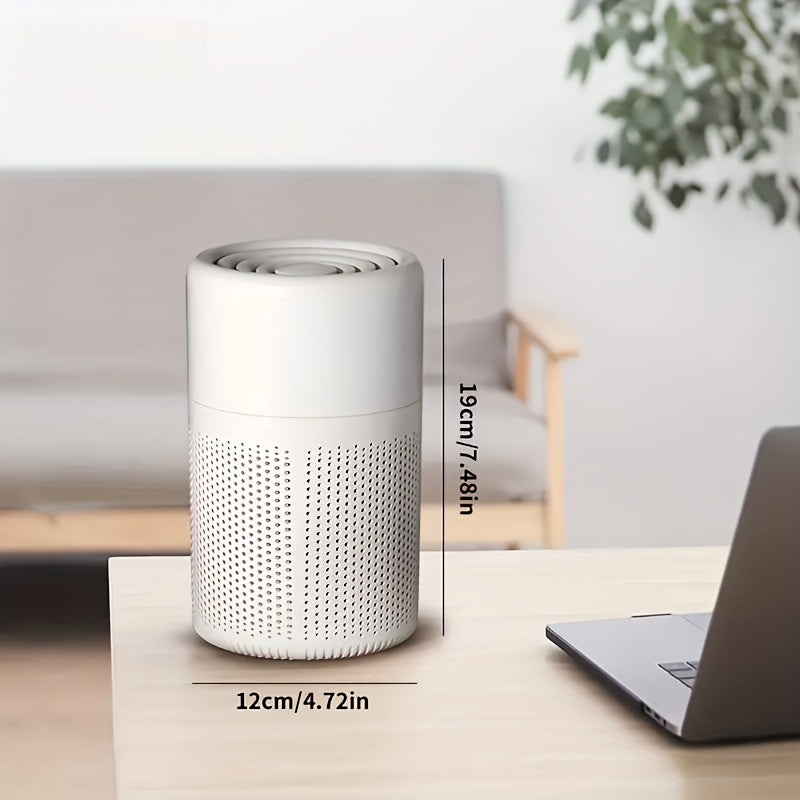 USB Powered Air Purifier with HEPA Filter for Home Office Bedroom