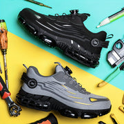 Men's Steel Toe Work Shoes Breathable Mesh Stab-Proof Outdoor Safety Shoes