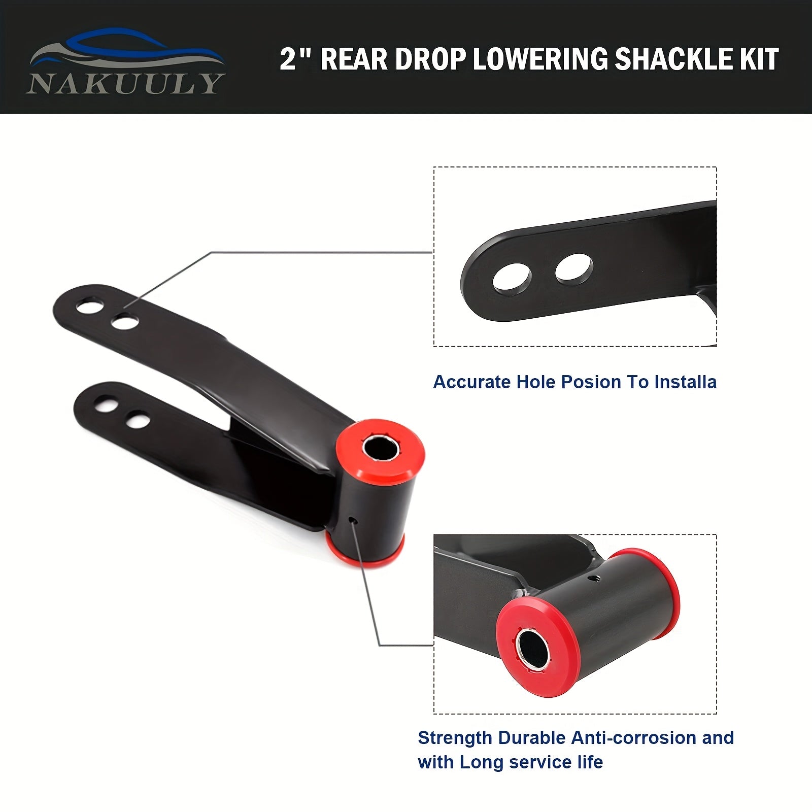 Универсальный комплект задней подвески с понижением на 2 дюйма для грузовиков 1988–2018 годов