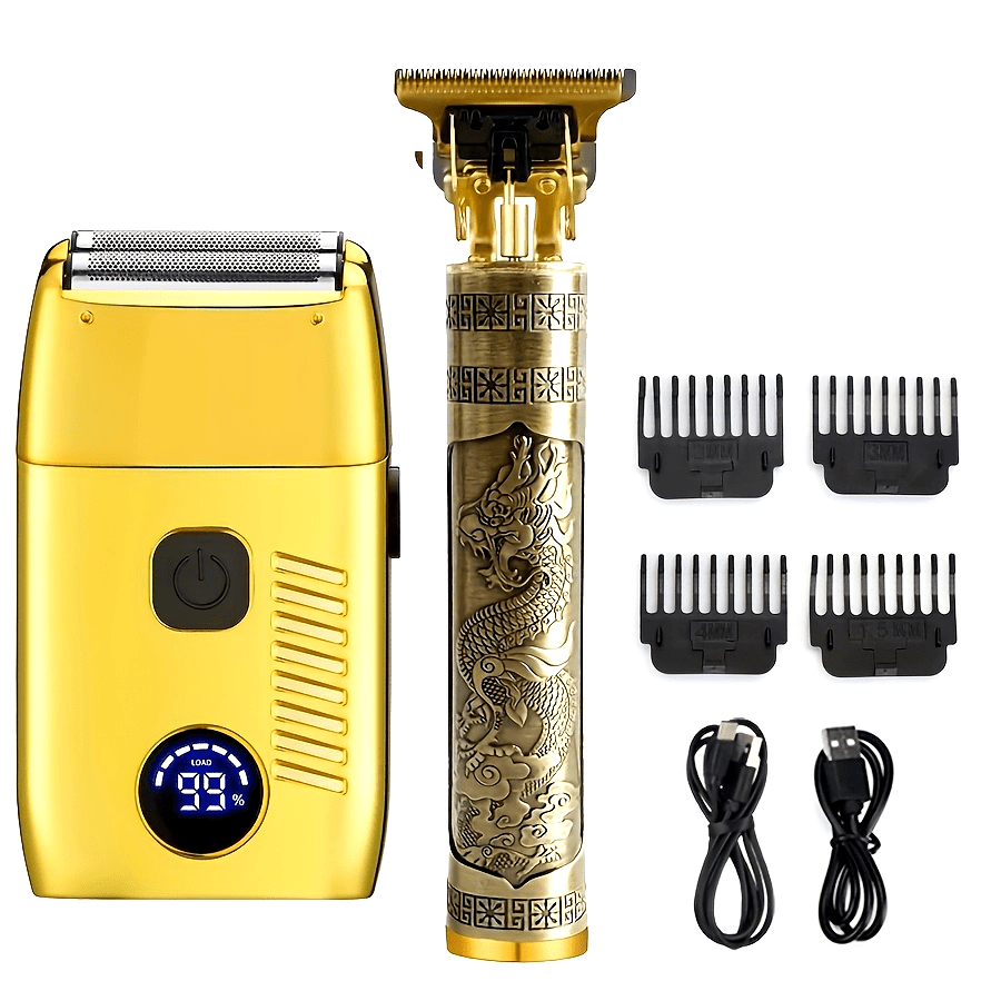 Electric Razor Shaver USB Rechargeable 600mAh Beard Trimmer Hair Clipper Set