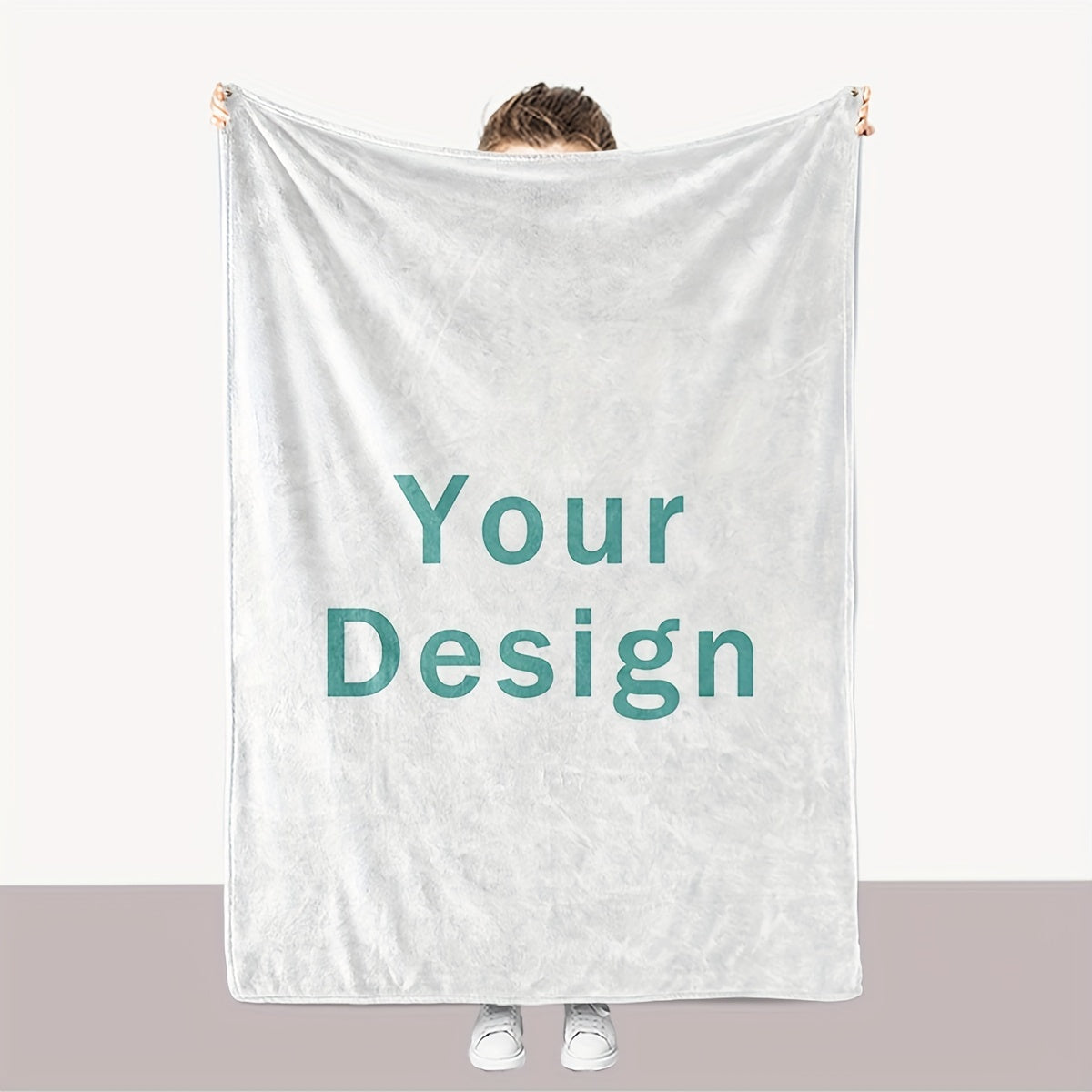 Personalized 280g Flannel Blanket with Photos Soft Cozy All-Season Throw