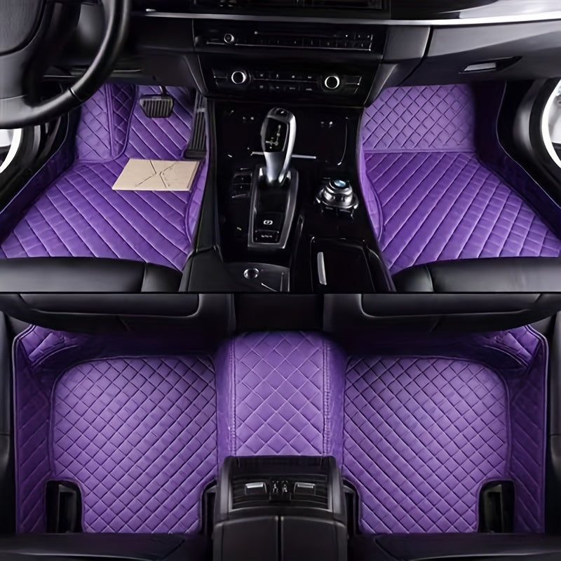 Custom PU Leather Car 3D Foot Mats All-Weather Wear-Resistant Interior Accessories