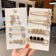 Women's Mini Brooch Pin with Pearl Embellishments for Sweaters Scarves Shawls