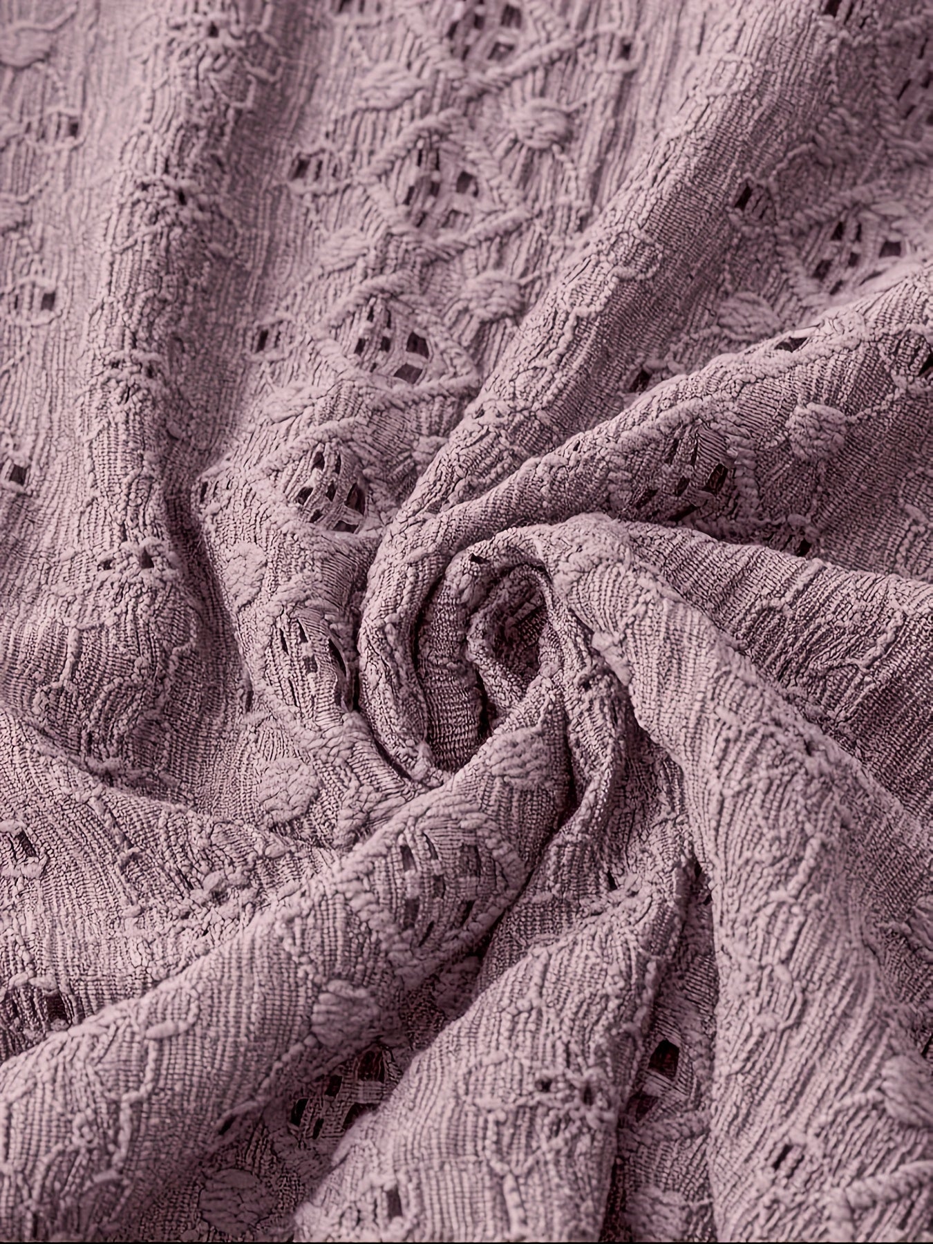 Dark Purple V-Neck Blouse with Batwing Sleeves Semi-Sheer Polyester Casual Top