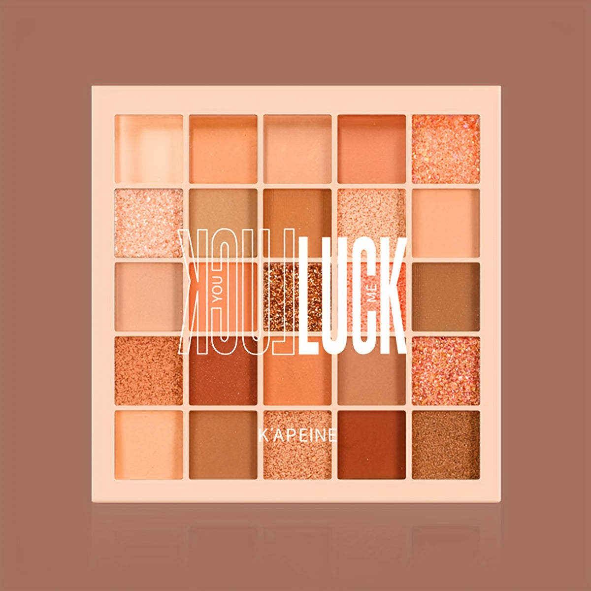 Paleta de sombras de ojos para mujer 25 colores mate glitter alto brillo cemento gris rosa marrón