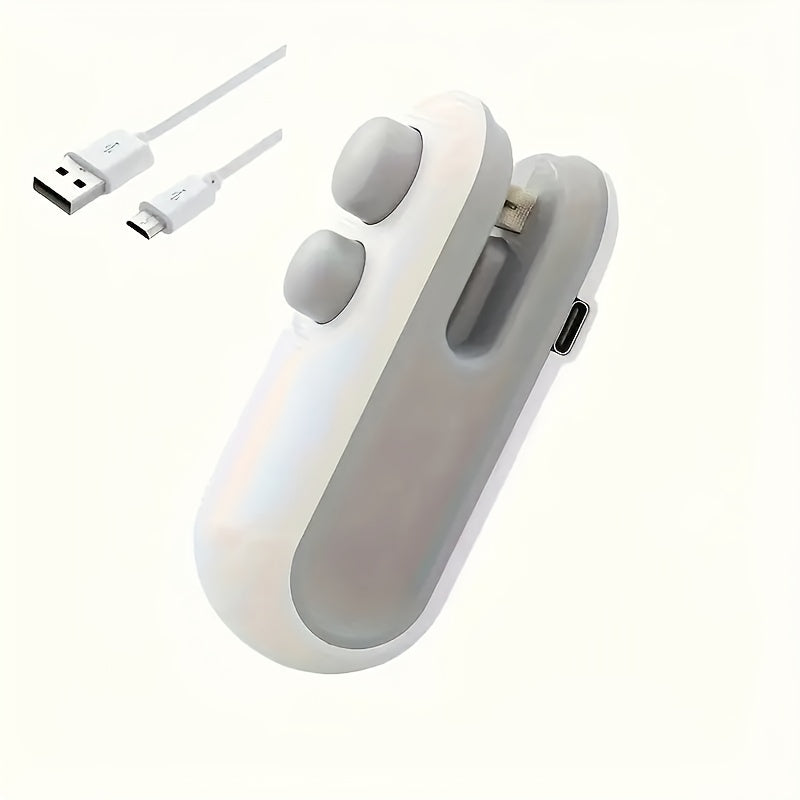 Portable USB Rechargeable Food Sealer with Vacuum and Cutter Blade
