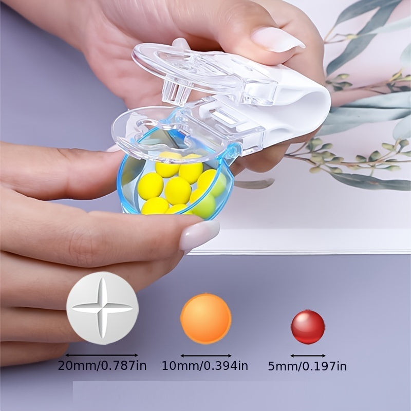 Portable Pill Dispenser Remover with Medicine Box for Tablets and Pills