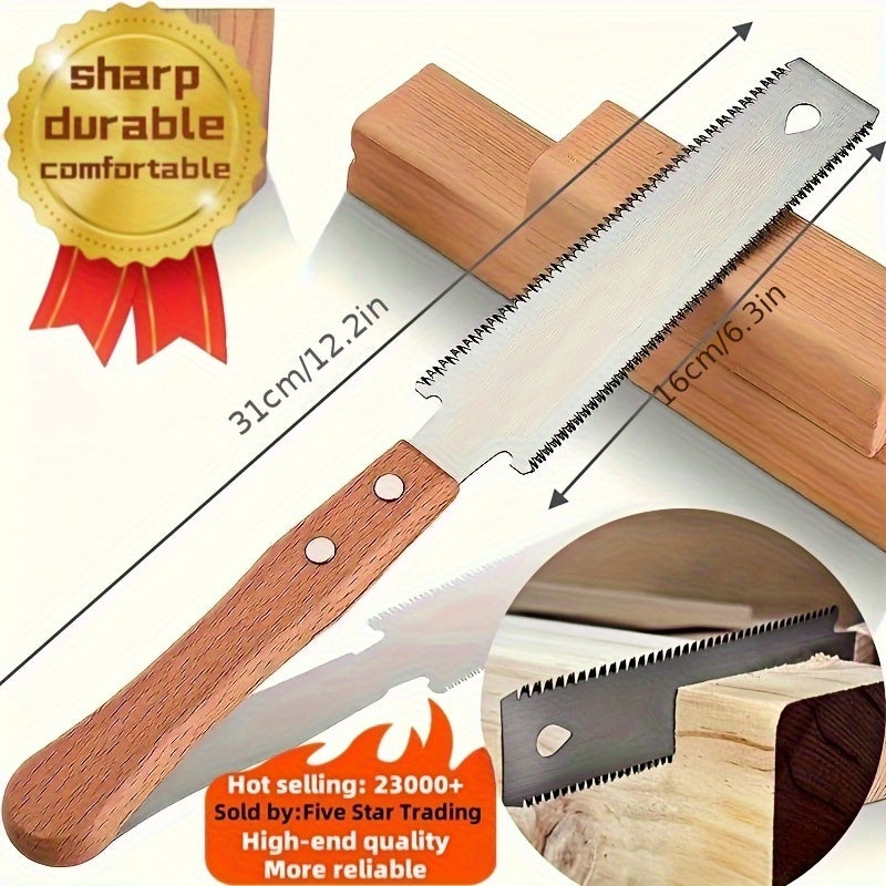 Двусторонняя ручная пила для деревообработки и садоводства, 6-дюймовый стальной SK5