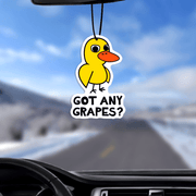 Car Interior Air Freshener Grapes Scented Tablets Rearview Mirror Decor