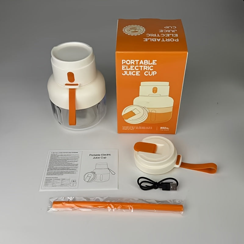 Portable Juicer Cup with 12-Blade System USB Rechargeable Compact and Versatile