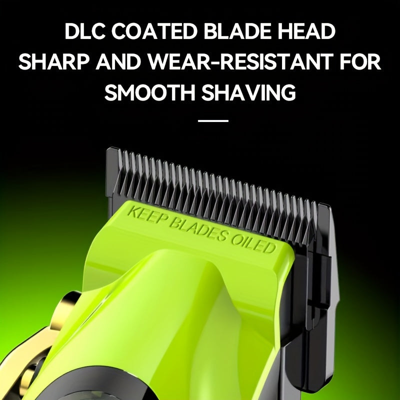 Cortapelos inalámbrico profesional con cuchillas DLC y motor de alta velocidad