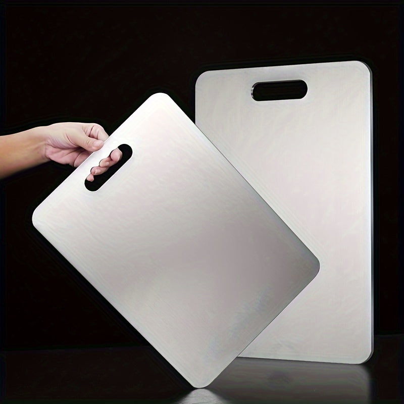 Stainless Steel Cutting Board Kitchen Chopping Block for Fruits Vegetables Durable