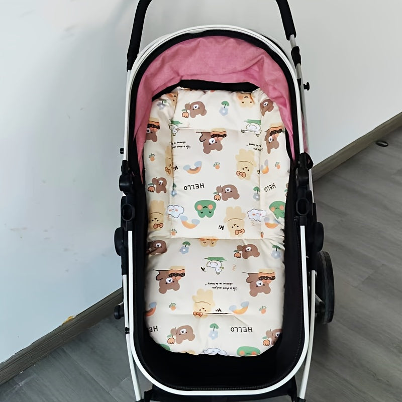 Infant Stroller Cushion Pad Soft Thickened Polyester Fiber for Baby Strollers and High Chairs