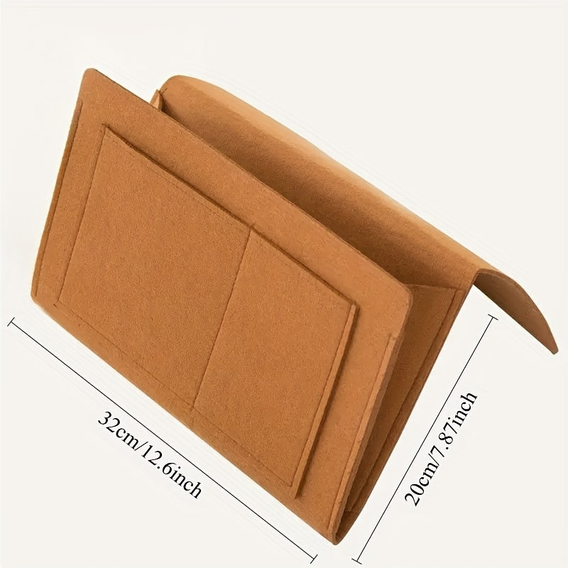 Multi-Functional Felt Organizer for Bedside and Sofa Storage Phone Magazines Tissues