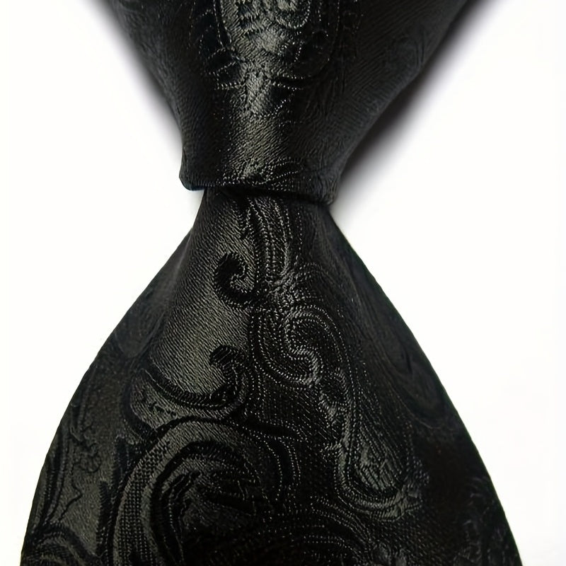 Men's Classic Neckties with Intricate Patterns for Formal and Gifting Occasions