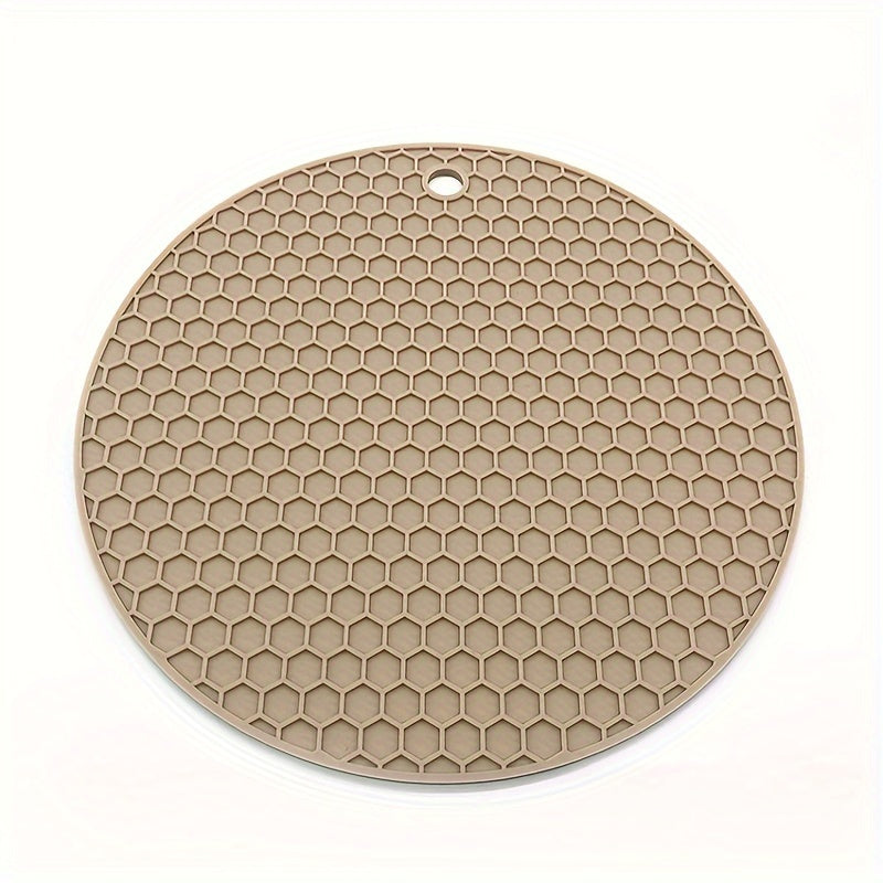 Round Heat Insulation Placemats Non-Slip Cup Coasters Pot Pads for Kitchen
