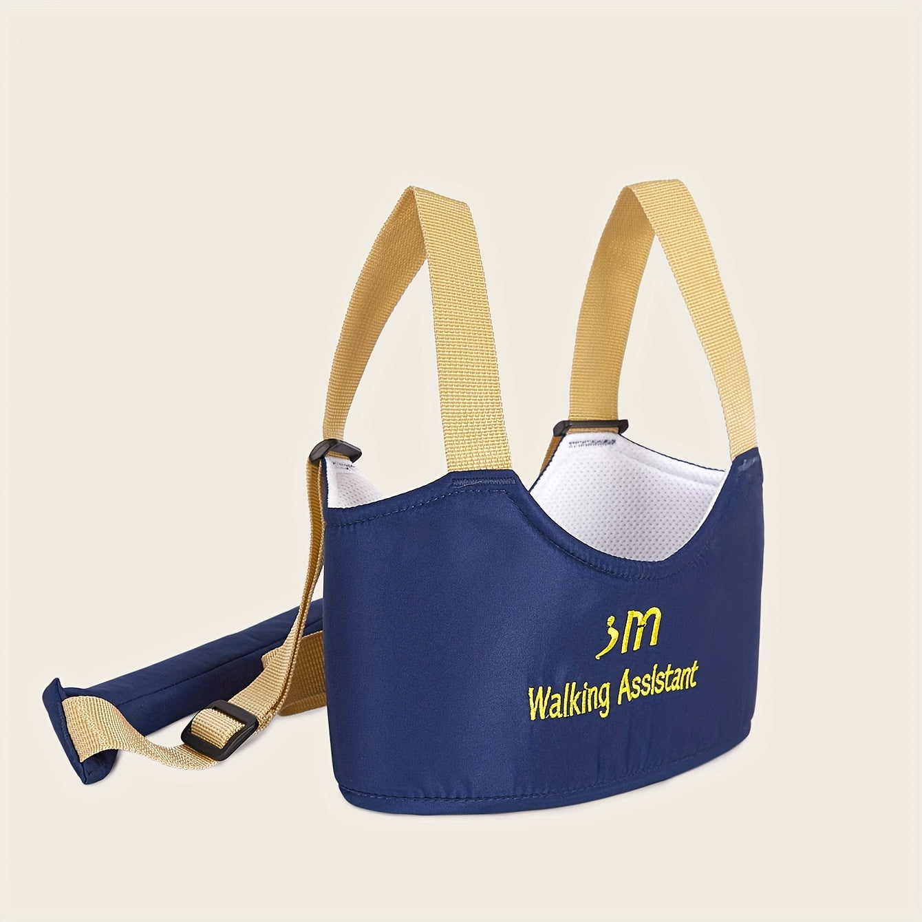 Protector de cintura para bebés para niños pequeños, lino azul marino, cinturón de seguridad para caminar