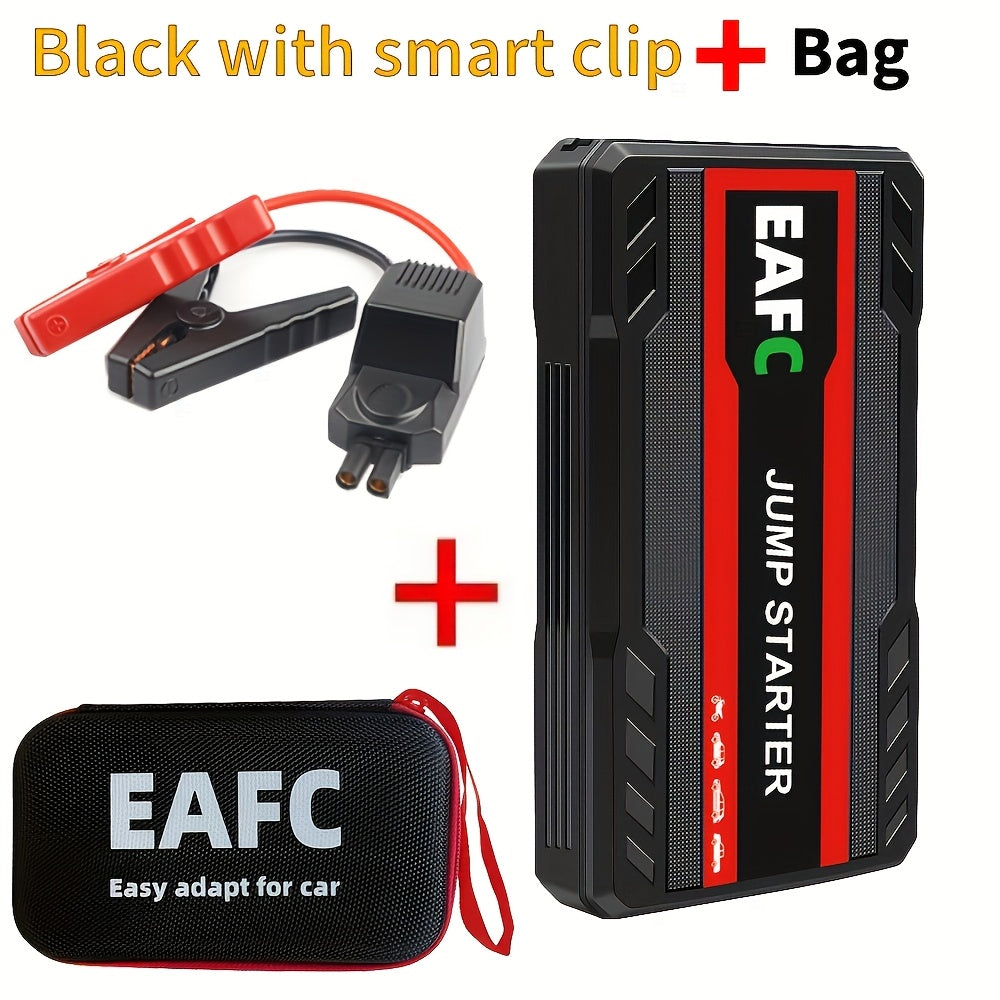 Portable Car Jump Starter with LED Light Supports Gasoline Cars Up to 3.0L