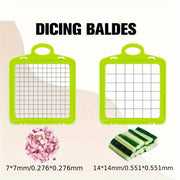 Vegetable Cutting Grid Blades Set 6x6 and 12x12 Grids for Vegetable Cutter