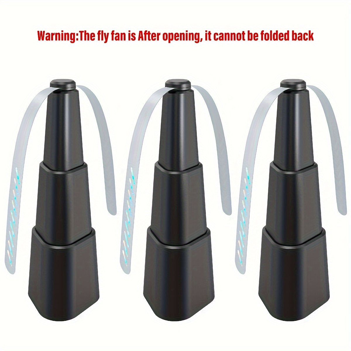 Portable Battery-Operated Fly Repellent Fan ABS Tabletop Pest Control for Indoor Outdoor