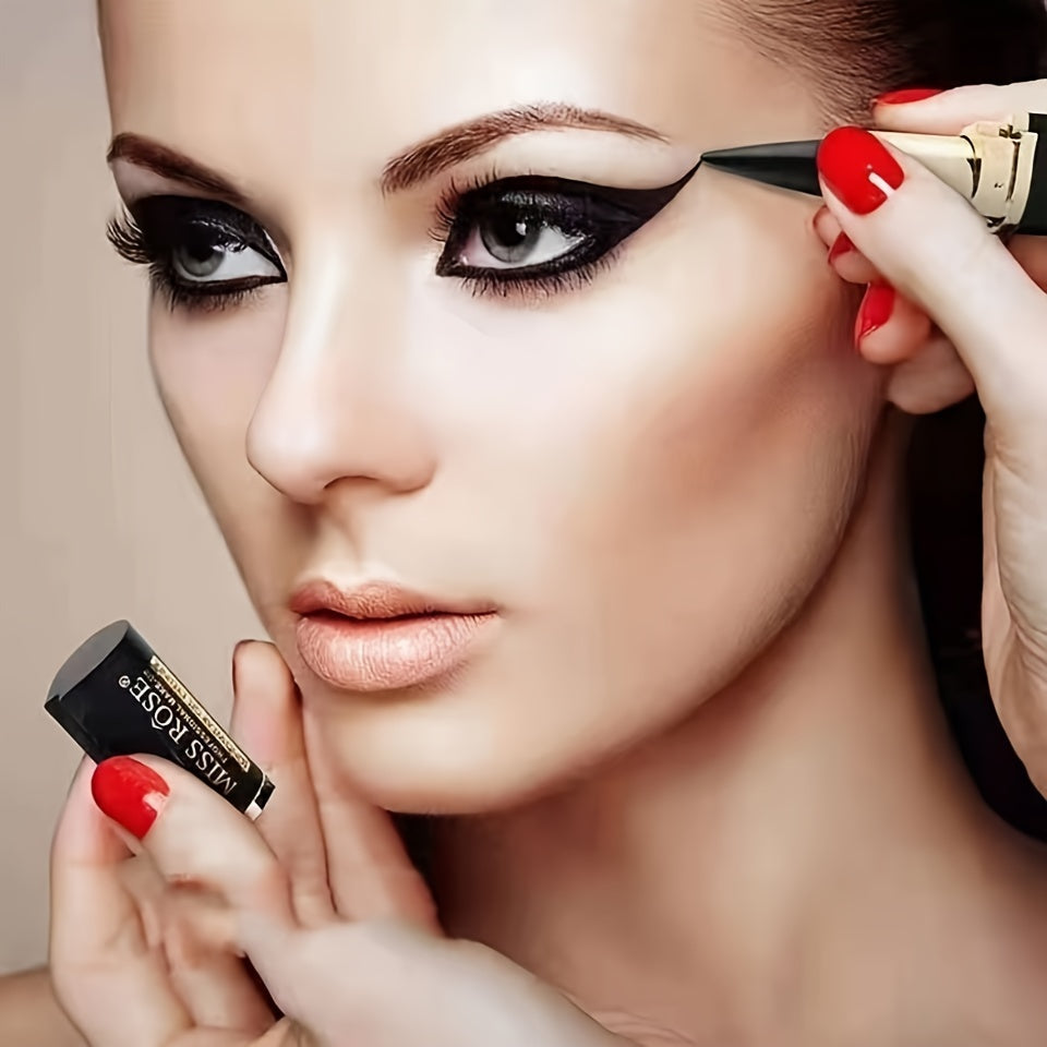 Women's Waterproof Matte Smudge-Proof Black Eyeliner Balm
