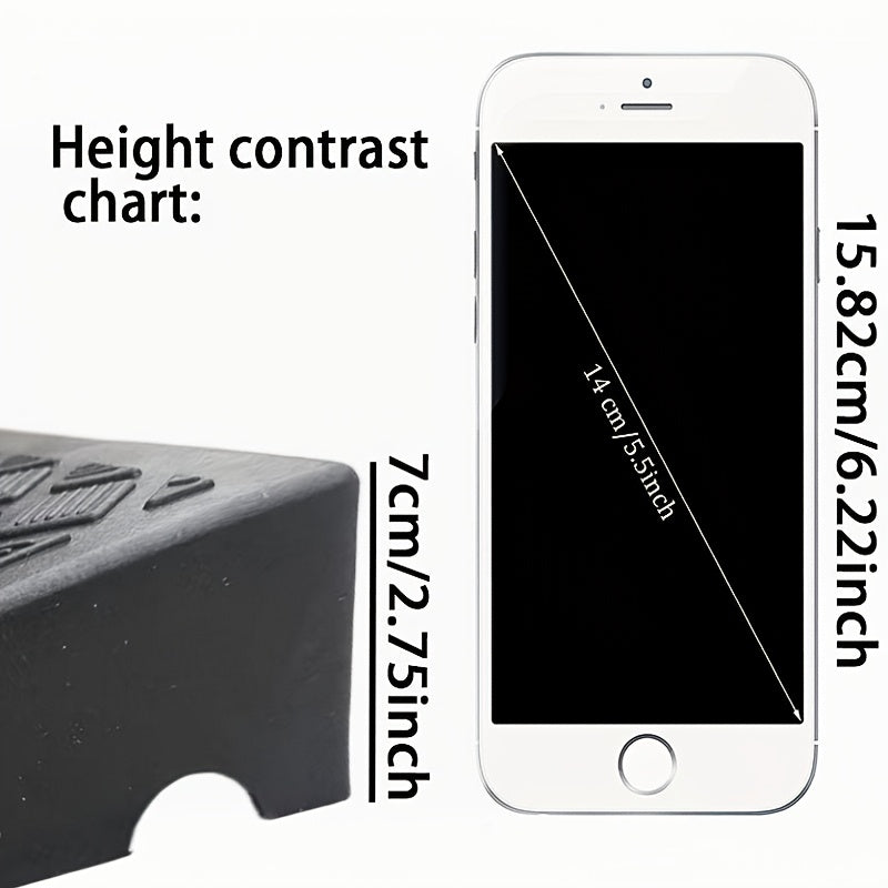 Portable Two-Piece Car Sidewalk Ramp for Wheelchairs and Vehicles