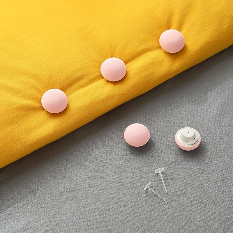 Set of 8 Grey Bed Sheet Clips Prevent Slipping Secure Hold for Quilts and Blankets