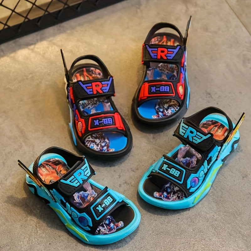 Boys' Summer Sandals Lightweight Durable Rubber Sole Casual Beach Shoes