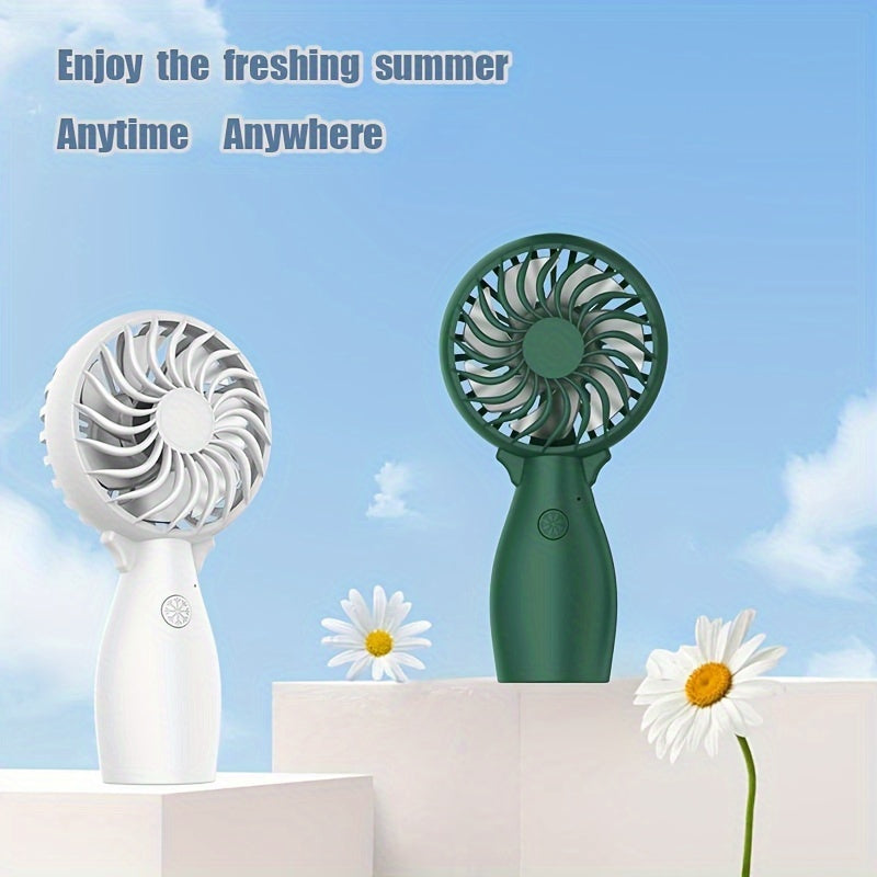 Kuchli shamolli USB qayta zaryadlanadigan qoʻl fan, ichki/ tashqi foydalanish, sayohat va yozgi kontsertlar uchun ideal.