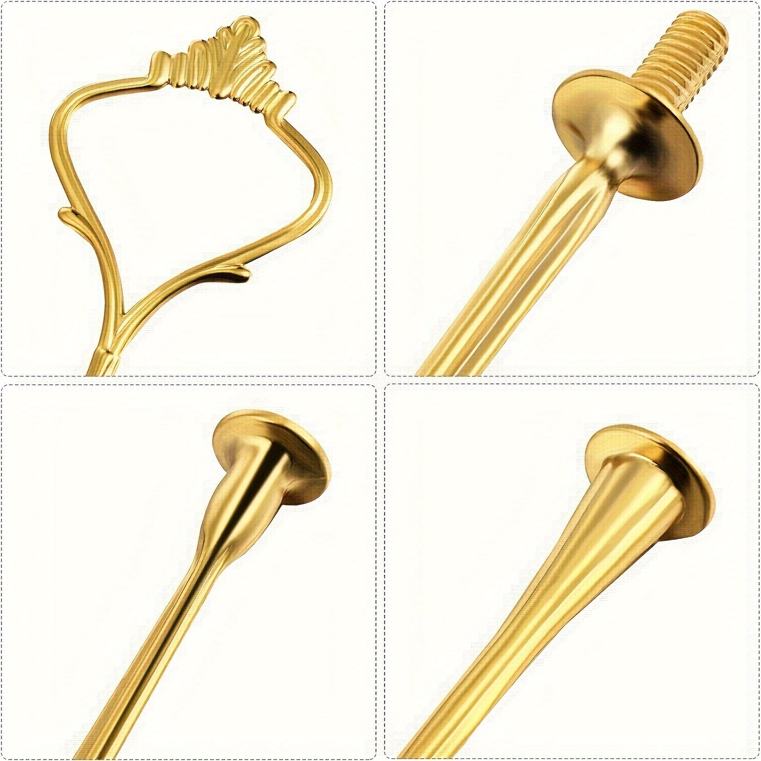 Cake Stand Hardware Accessories 3-Tier Mold Crown Resin for Weddings Parties Gold Silver