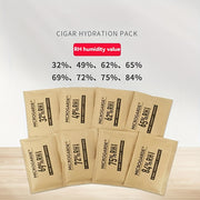 2pcs Portable Cigar Humidity Control Bags Beige Dual-Action No Electricity