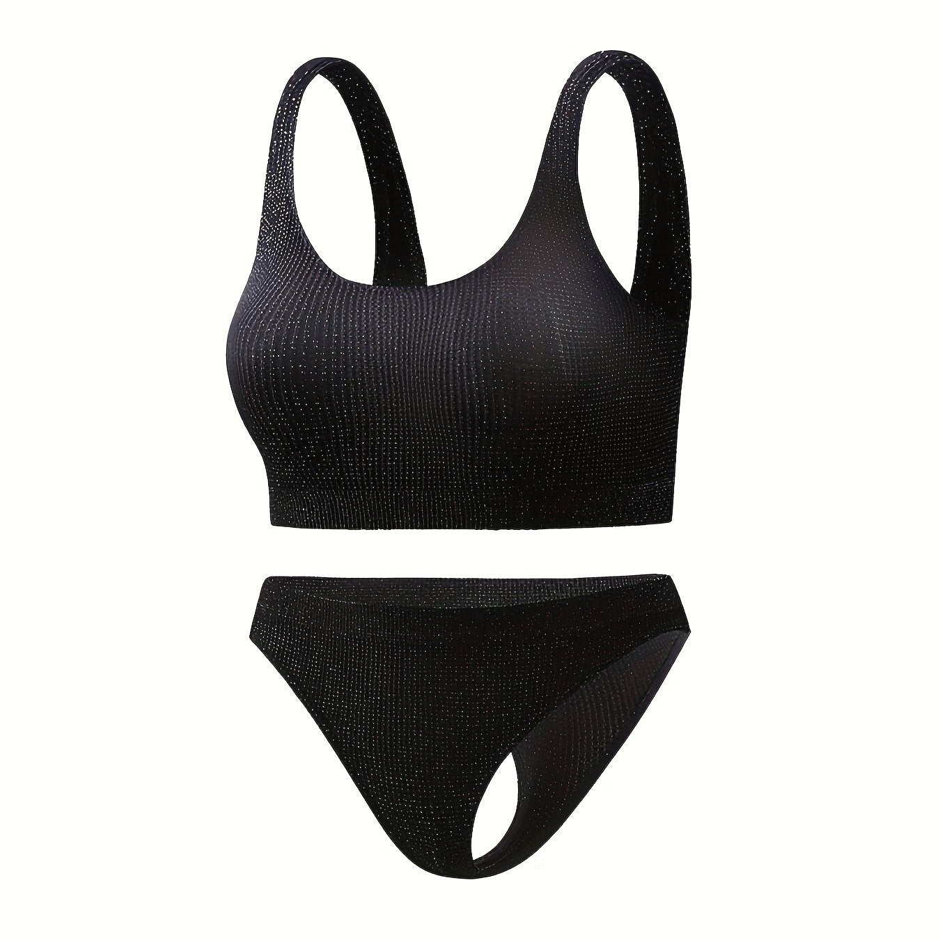 Women's Lingerie Set Seamless Glitter Tank Bra and Panties