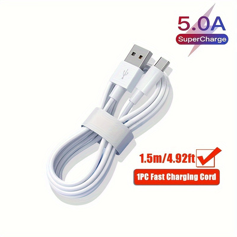 USB-C Fast Charging Data Cable 1-5 Pack 66W Compatible with Phones and Power Banks