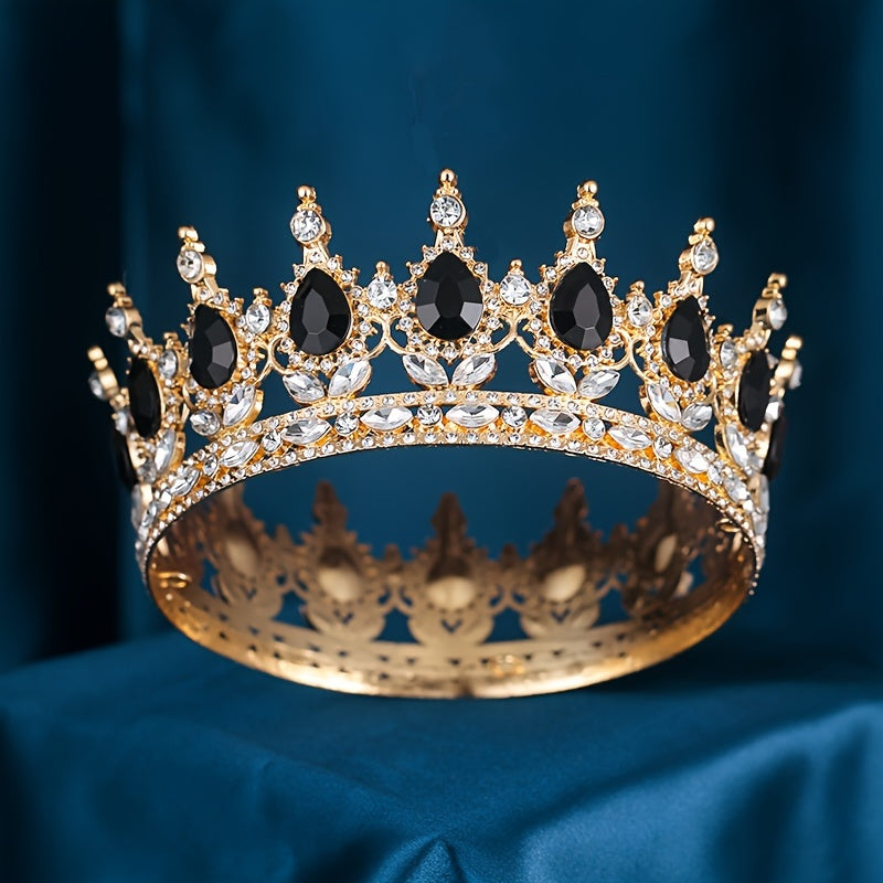 Rhinestone Tiara for Women Wedding Prom Bridal Hair Accessory Elegant Crown