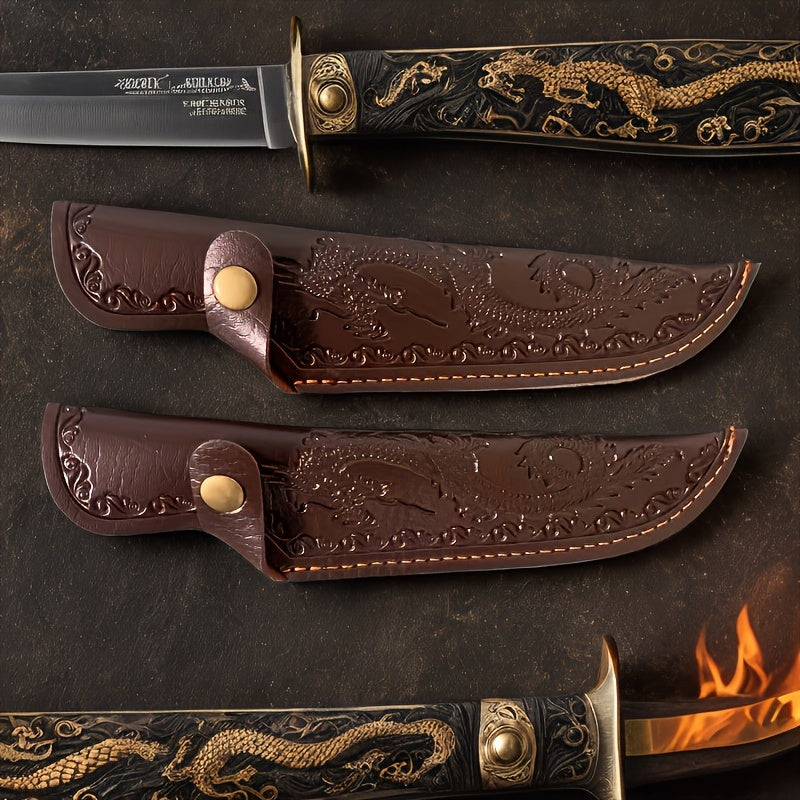 Kitchen Knife Protector Storage Pouch Thick PU Leather Sheath for Chef Knife