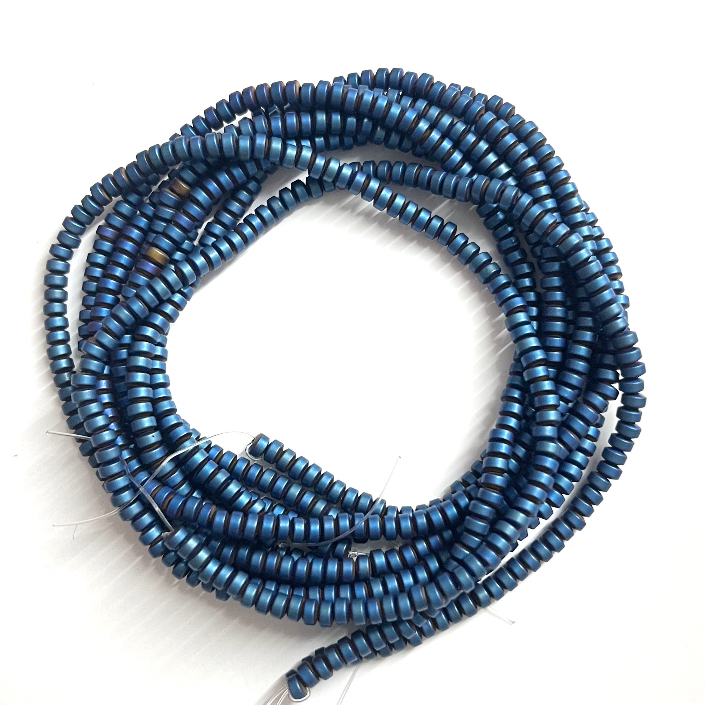 Hematite Beads 3mm Round Jewelry Making Supplies Pack of Four Varieties