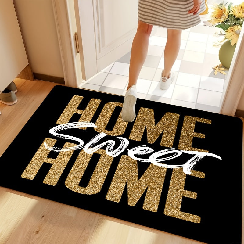 Home Sweet Home Doormat Non-Slip Machine Washable Entryway Rug