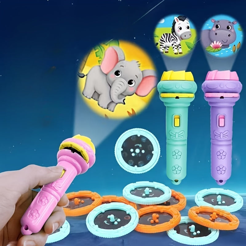 Kids' Flashlight Toy for Kids Educational Light Up Toy Pink Purple Green