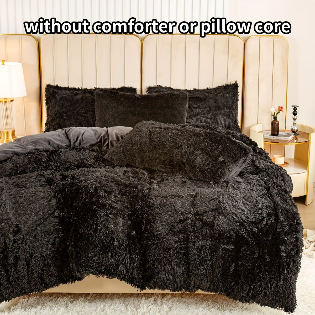 Set of 3 Pink Polyester Bedding Pieces for All Seasons Bedroom Decor