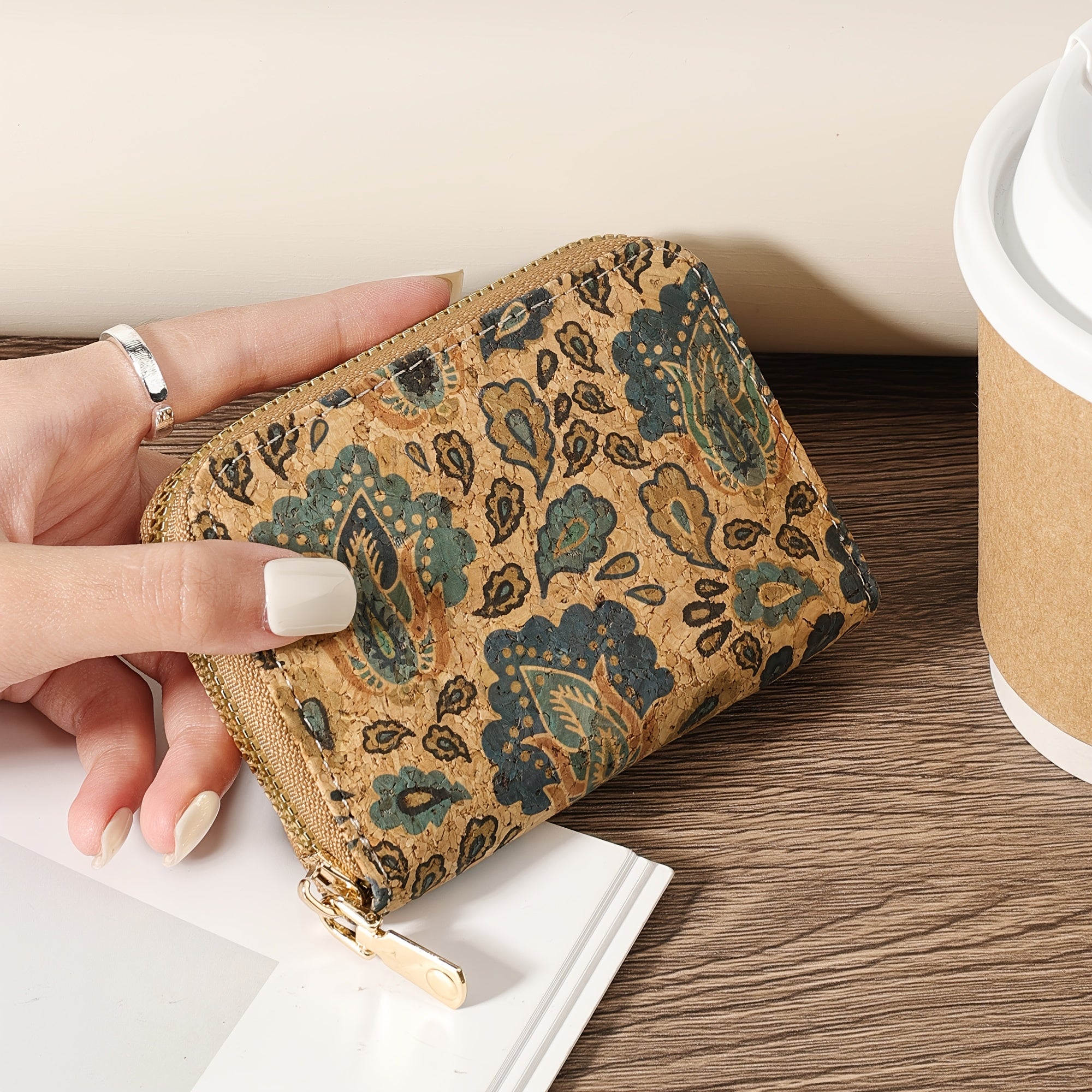 Ayollar uchun minimalistik qisqa hamyon, zipli, tasodifiy clutch tangalar sumkasi, zamonaviy nylon qopqoq.