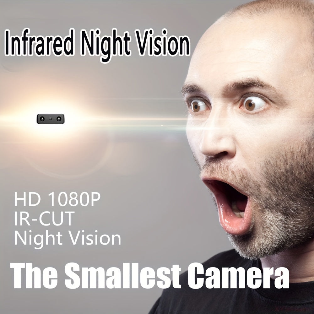 Mini Full HD Security Cameras with IR Night Vision Motion Detection Rechargeable Battery Loop Recording for Home Office