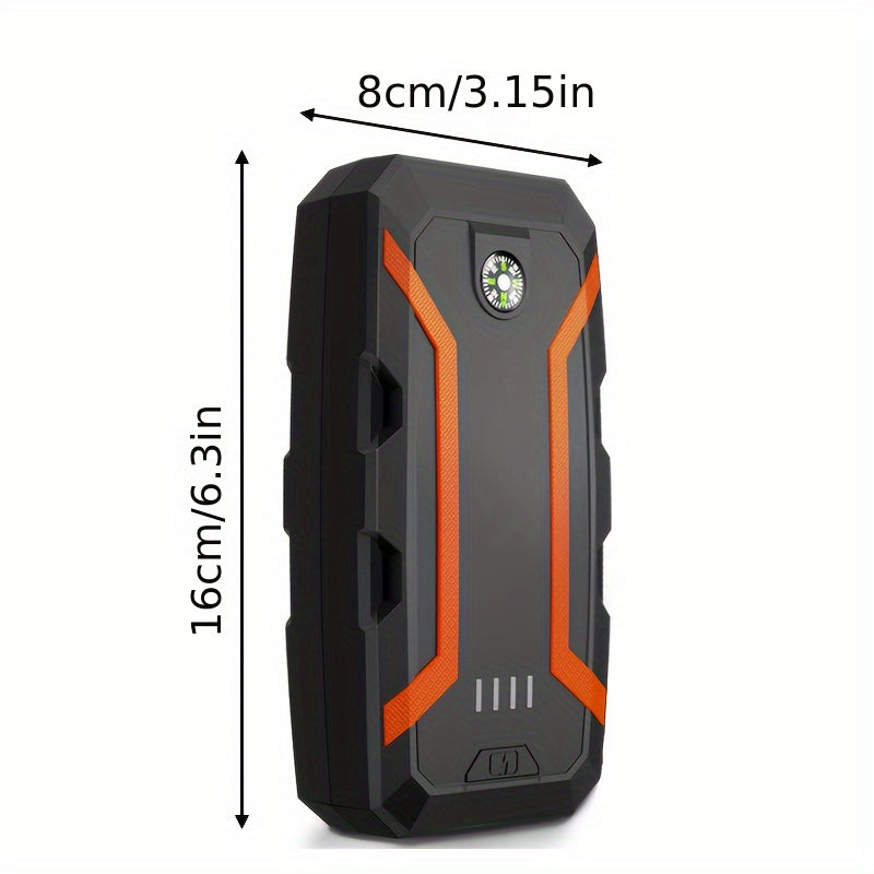 Портативный аварийный аккумулятор для запуска автомобиля с USB-зарядкой и сумкой для переноски