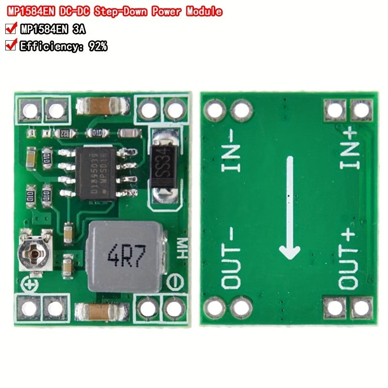 2pcs MP1584EN DC-DC Step Down Converter Module 3A Adjustable Voltage 12V 9V 5V 3V